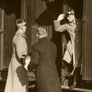 King Haakon met Crown Prince Olav at the railway station. Princess Märtha arrived an hour later (Photographer unknown, The Royal Court Archives)